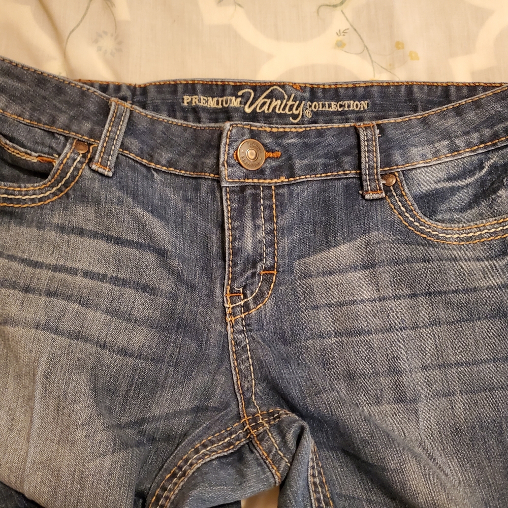 Premium Vanity Collection Women's Boot Cut Jeans - Classic Blue - Picture 2 of 8